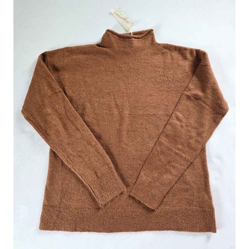 Mystree▪️Chesnut Brown Mockneck Sweater - Picture 1 of 7